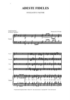 Instrumental version: For mixed choir and strings by John Francis Wade