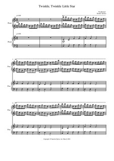 Twinkle, Twinkle Little Star: For piano four hands by folklore