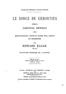 The Dream of Gerontius, Op.38: Piano-vocal score by Edward Elgar