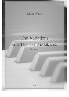 Variations on a Theme of Shostakovich: For piano by Lena Orsa