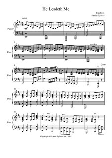 He Leadeth Me: For piano by William Batchelder Bradbury