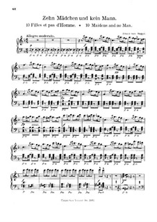 Overture to 'Ten Girls and No Husband': For piano by Franz von Suppé