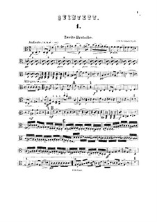 String Quintet in C Major, Op.5: Viola II part by Johan Svendsen