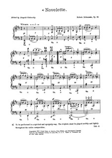 Bunte Blätter (Colored Leaves), Op.99: No.9 Novelette by Robert Schumann