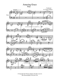 For one instrument: For concert harp by folklore
