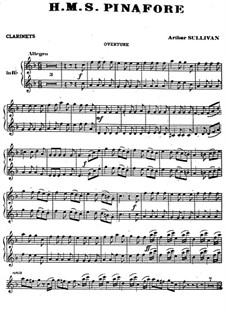 Complete Opera: Clarinets part by Arthur Seymour Sullivan