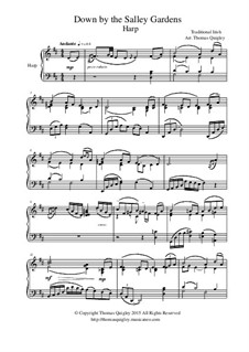 Down By the Sally Gardens: For concert harp by folklore