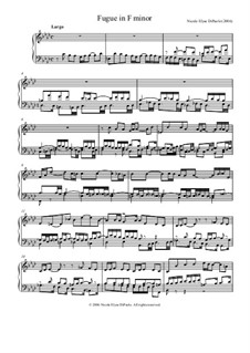 Fugue in F minor: Fugue in F minor by Nicole DiPaolo