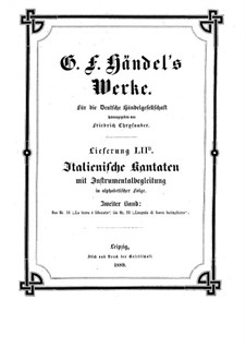 Italian Cantatas with Instrumental Accompaniment: Volume II by Georg Friedrich Händel