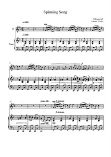 The Spinning Song by A. Ellmenreich - sheet music on MusicaNeo