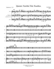 Quintet: Terrible Title Troubles: Quintet: Terrible Title Troubles by Zae Munn