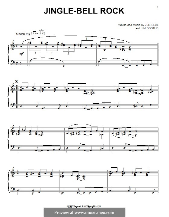 Piano version: For a single performer by Jim Boothe, Joe Beal