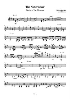 No.13 Waltz of the Flowers: For string quartet – violin II part, Ор.1 No.2 by Pyotr Tchaikovsky