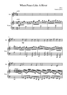 When Peace Like a River: For score for two performers (in E Flat) by Philip Paul Bliss