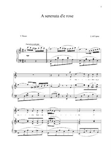 A serenata d'e rose: For voice and piano (a minor) by Eduardo di Capua