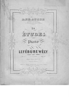 Twenty-Four Etudes, Op.23: Twenty-Four Etudes by Louis James Alfred Lefébure-Wély