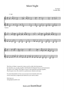 Ensemble version: For ensemble instruments by Franz Xaver Gruber