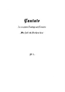 Wo soll ich fliehen hin, BWV 5: Full score by Johann Sebastian Bach