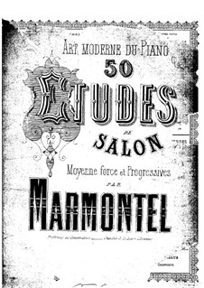 Cinquante études de salon, Op.108: Cinquante études de salon by Antoine François Marmontel