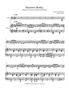 Hoedown Medley: Score for two performers (in C) by folklore