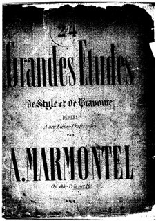 Vingt-quatre grandes études de style et de bravoure, Op.85: Vingt-quatre grandes études de style et de bravoure by Antoine François Marmontel