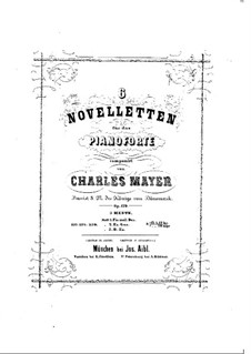 Six Novelettes, Op.179: For piano by Charles Mayer