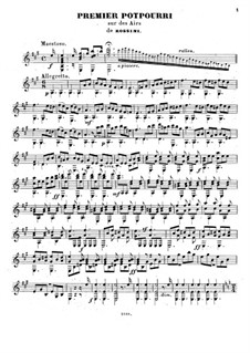 Quatre potpourris sur des airs de Rossini, Op.13: Quatre potpourris sur des airs de Rossini by Matteo Carcassi