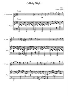 Instrumental version: Score for two performers (in C) by Adolphe Adam