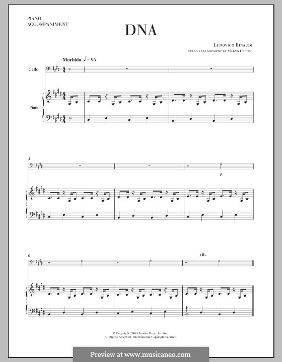 DNA: For cello and piano by Ludovico Einaudi