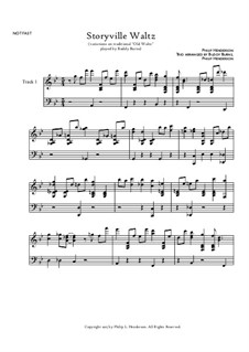Storyville Waltz, Op.15: Storyville Waltz by Philip Henderson