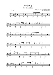 Nelly Bly: For guitar by Stephen Collins Foster