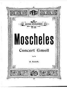 Piano Concerto No.3, Op.58: Version for two pianos four hands by Ignaz Moscheles