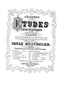 Twelve Etudes, Op.95: Complete set by Ignaz Moscheles