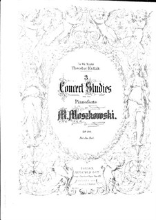 Three Concert Etude, Op.24: Complete set by Moritz Moszkowski
