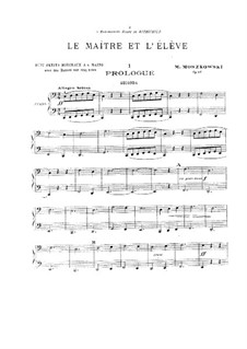 Le maître et l'élève (Huit petits morceaux), Op.96: For piano four hands – parts by Moritz Moszkowski