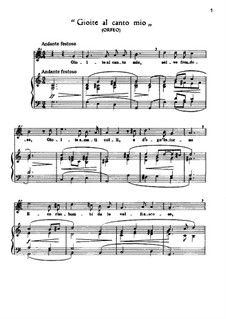 Euridice: Gioite al canto mio by Jacopo Peri