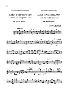 Alice in Wonderland – suite for double bass solo: Alice in Wonderland – suite for double bass solo by Alexander Muravyev