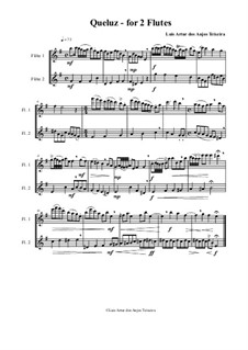 Que Luz: For two flutes by Anjos Teixeira