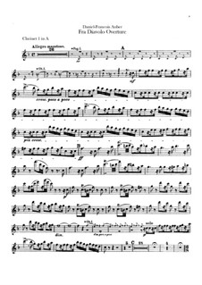 Overture: Clarinets parts by Daniel Auber