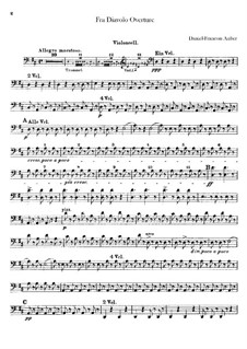 Overture: Cello part by Daniel Auber