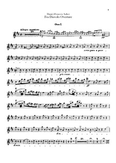 Overture: Oboes parts by Daniel Auber