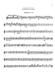 Overture: Trumpets parts by Daniel Auber