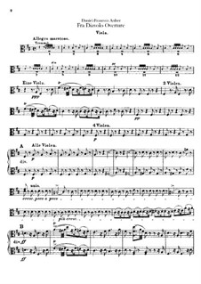 Overture: Viola part by Daniel Auber