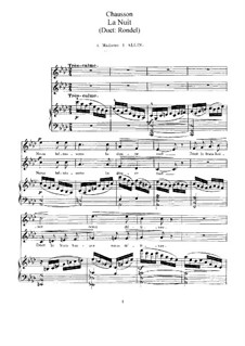 Two Duos for Voices and Piano, Op.11: Two Duos for Voices and Piano by Ernest Chausson