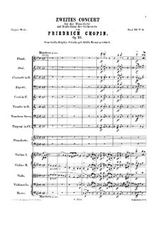 Complete Concerto: Full score by Frédéric Chopin