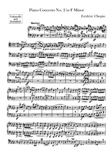 Complete Concerto: Cello and double bass part by Frédéric Chopin