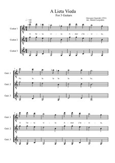 A Lieta Vieda: C-Major by Giovanni Giacomo Gastoldi