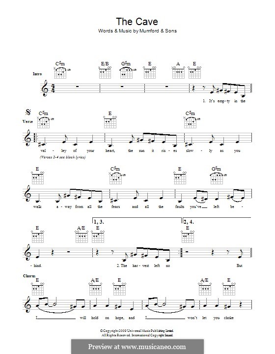 the cave chords the cave chords