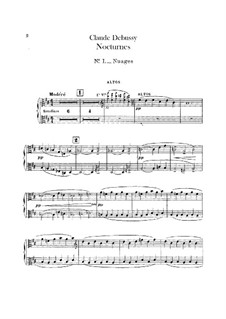 Three Nocturnes, L.91: Violas parts by Claude Debussy