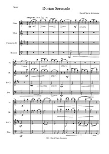 Dorian Serenade (The Lord is my Shepherd): For wind quartet by David W Solomons